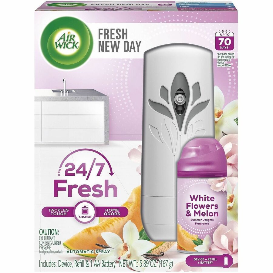 Image of Air Wick 88410 Pure 24/7 Summer Air Spray Kit, Spray, Summer Delights, 70 Day, 1 Kit
