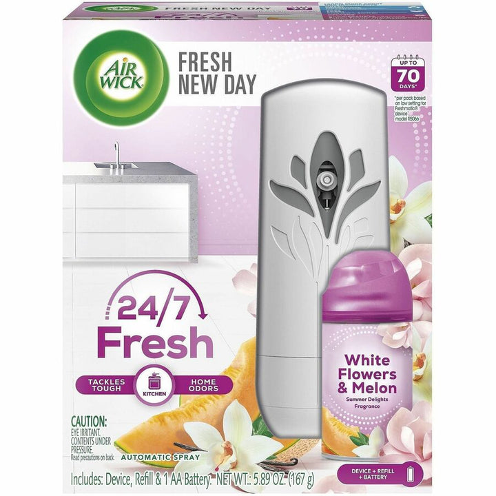 Image of Air Wick 88410 Pure 24/7 Summer Air Spray Kit, Spray, Summer Delights, 70 Day, 1 Kit