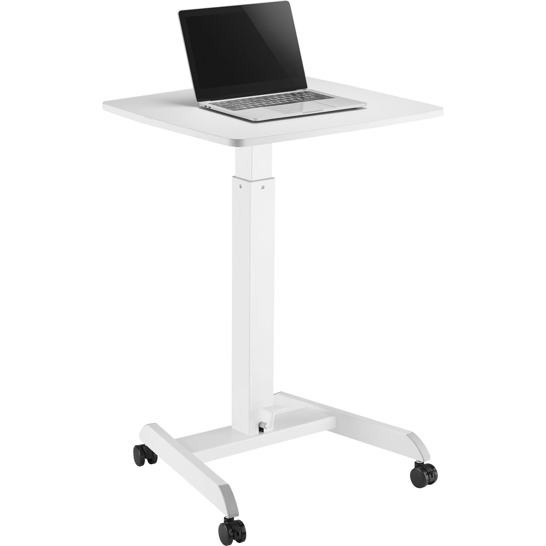 Image of Kantek STS300W Mobile Height-Adjustable Compact Sit-Stand Desk