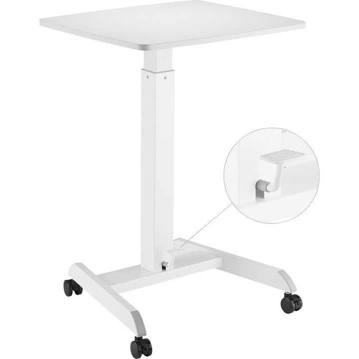 Image of Kantek STS300W Mobile Height-Adjustable Compact Sit-Stand Desk