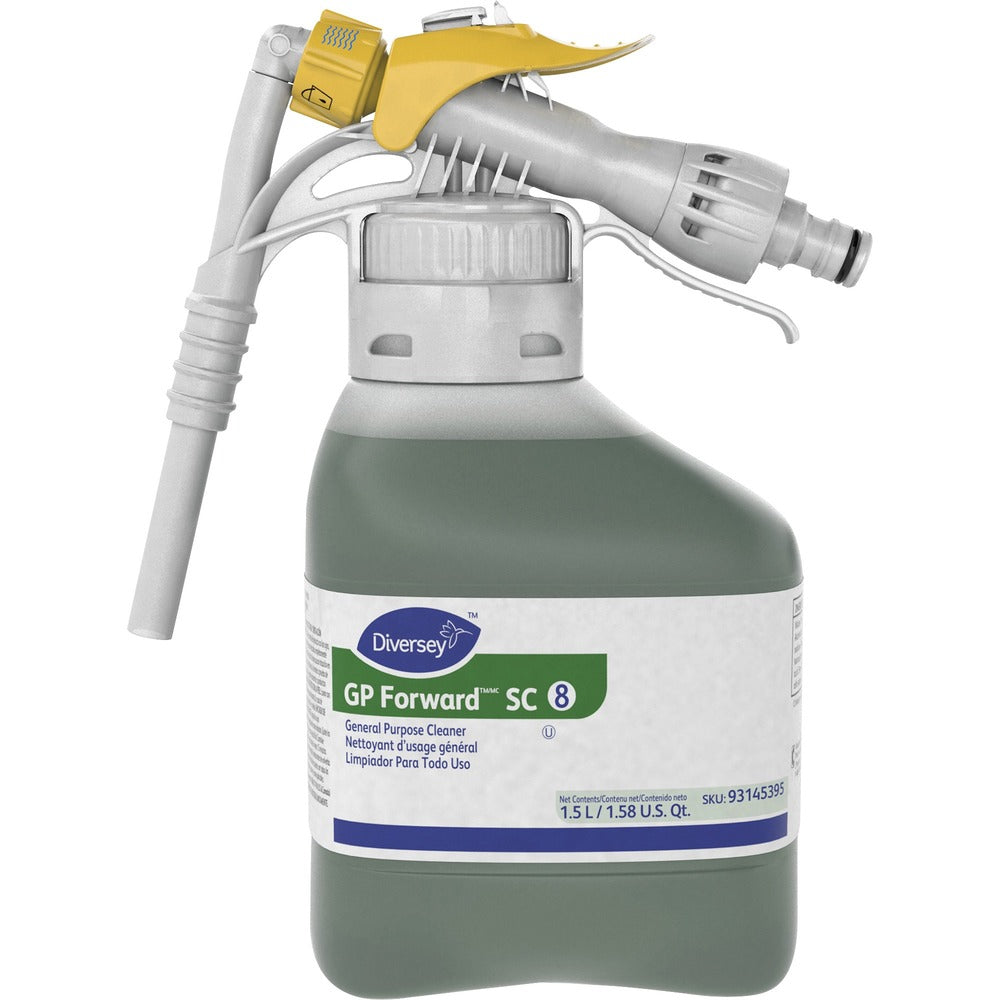 Image of Diversey Cleaner, Conc, General-Purpose, RTD, Citrus, 1.5L, Green