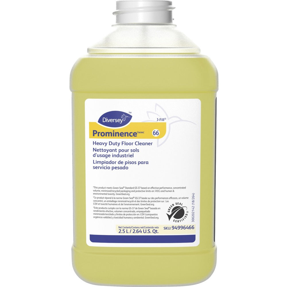 Image of Diversey Floor Cleaner,Hvy-Dty,Pro,No-Rinse,Citrus,2.5L,2/CT,YW