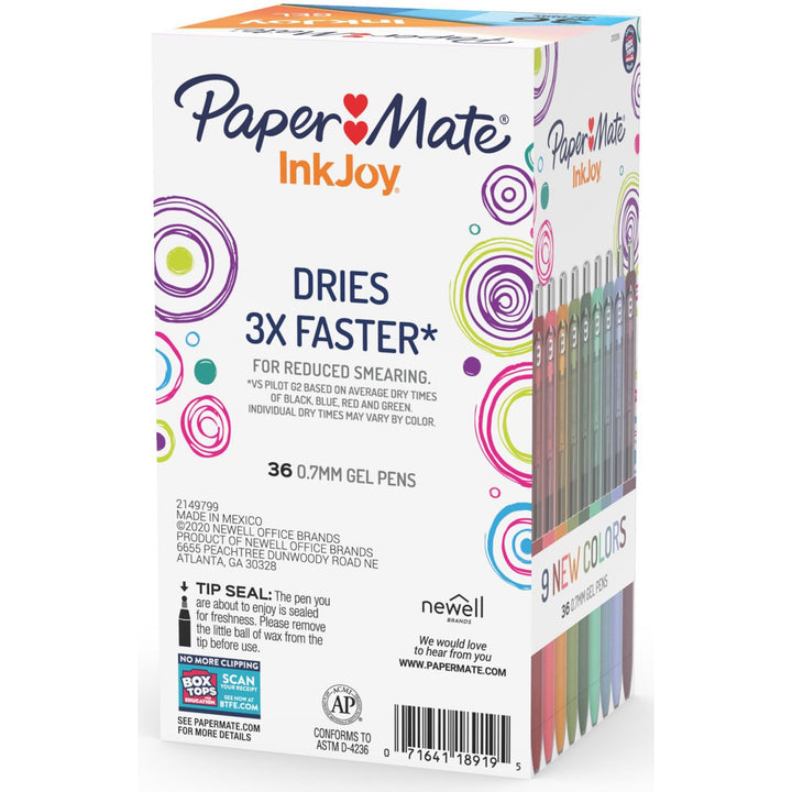 Image of Paper Mate® Inkjoy Gel Pen, Retractable, Medium 0.7 Mm, Assorted Ink And Barrel Colors, 36/pack
