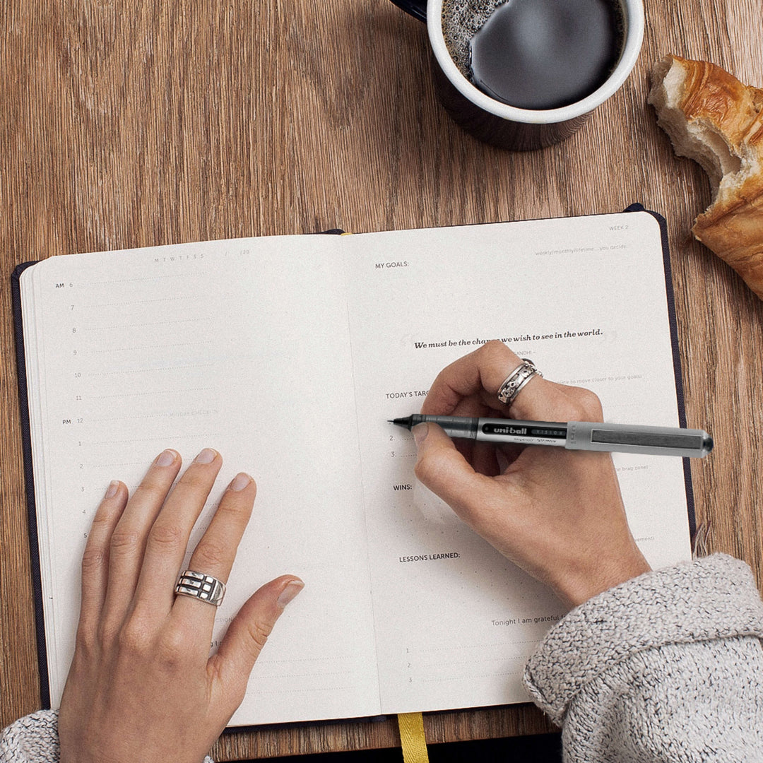 Image of uniball® Pen, Rollerball, Nonrefillable, 0.7mm, 8/PK, Assorted