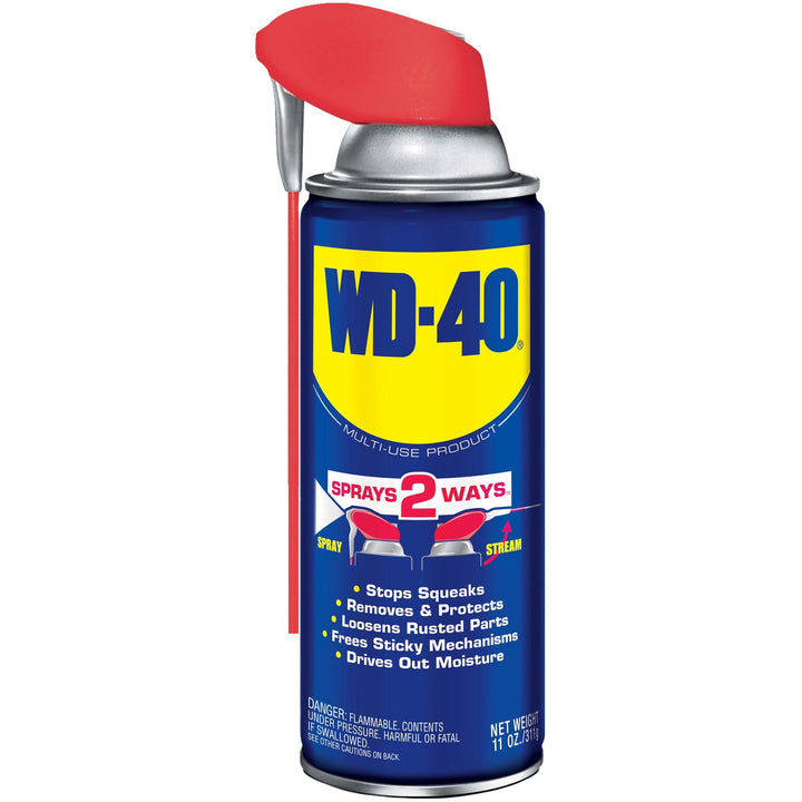 Image of WD-40 490040 Multi-Use Lubricant, 11 fl oz (0.3 quart), Clear Can, 1 Each