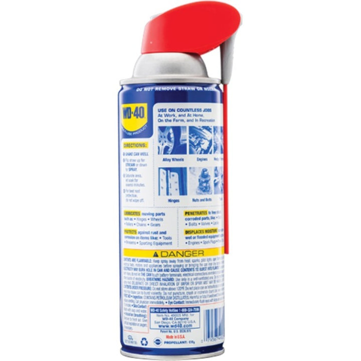 Image of WD-40 490040 Multi-Use Lubricant, 11 fl oz (0.3 quart), Clear Can, 1 Each