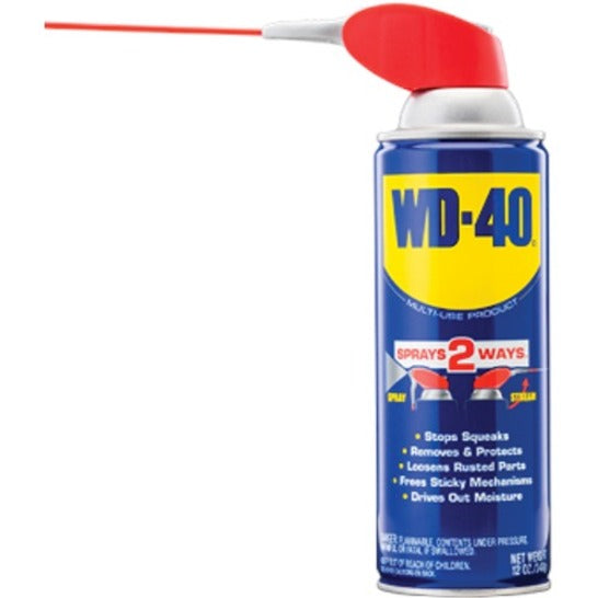 Image of WD-40 490040 Multi-Use Lubricant, 11 fl oz (0.3 quart), Clear Can, 1 Each
