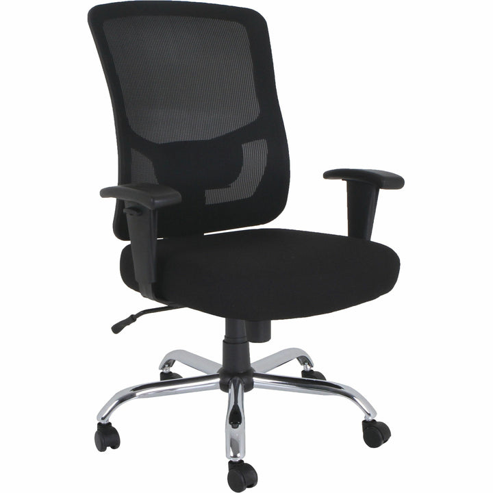 Image of Lorell Chair,Big&Tall,Fabric Seat,29-1/8"x31-1/8"x42-1/2",BK
