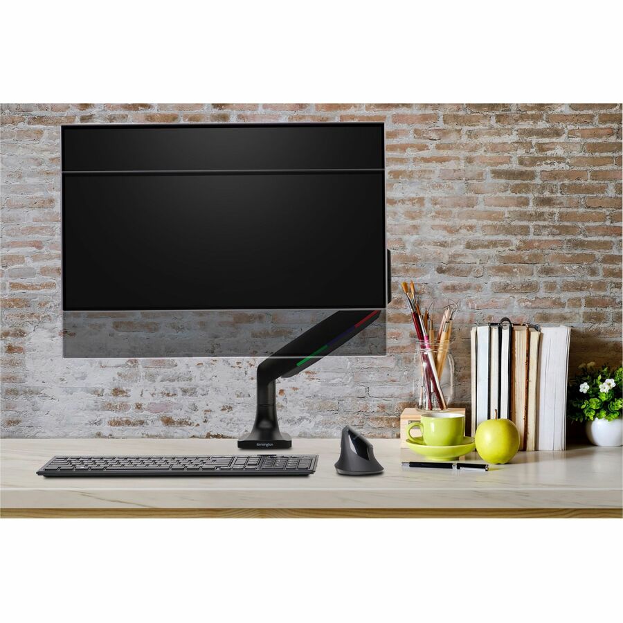 Image of Kensington® Monitor Arm,Single,Fully Articulating,6-7/10"-19-9/10"H,BK