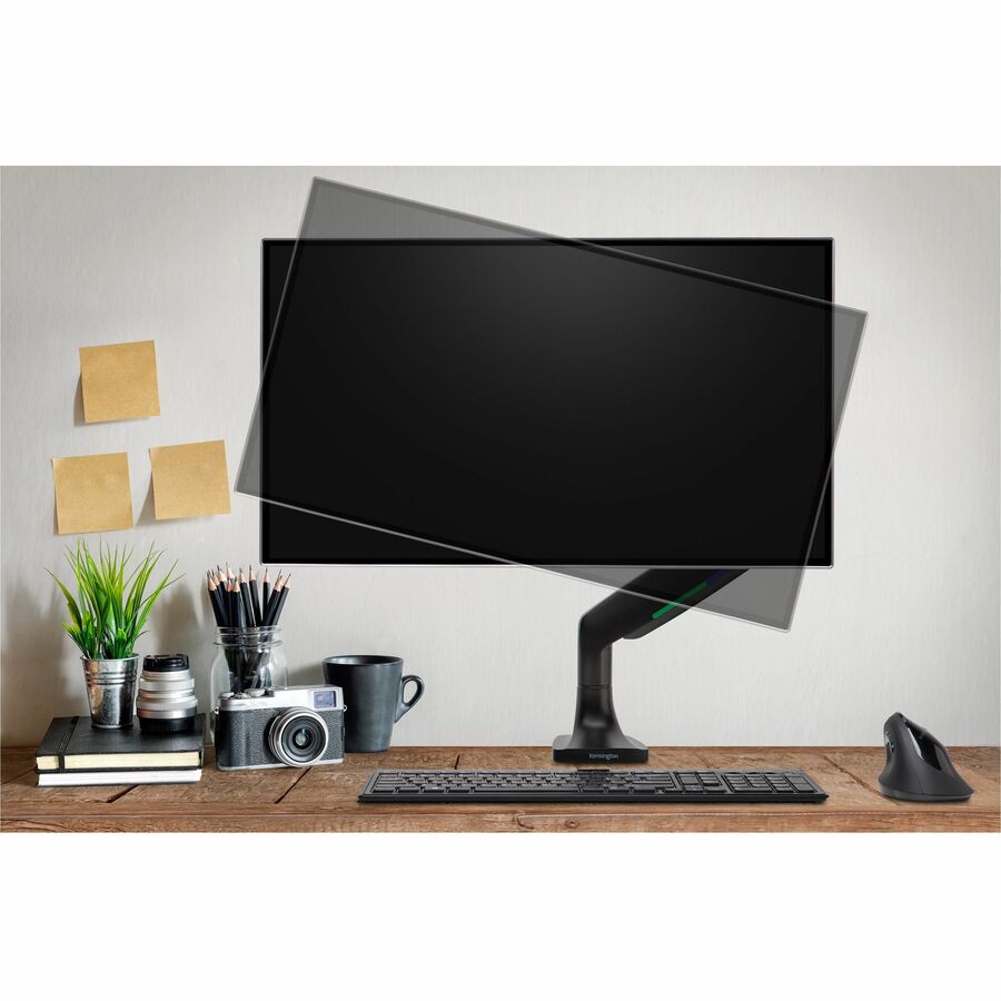 Image of Kensington® Monitor Arm,Single,Fully Articulating,6-7/10"-19-9/10"H,BK