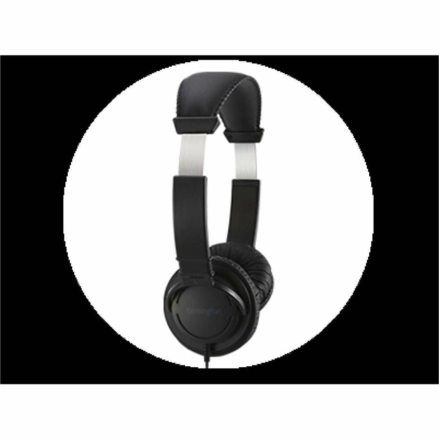 Image of Kensington® Headphone,Noise-Canceling,Hi-Fi,w/6' Cord,USB-C,BK