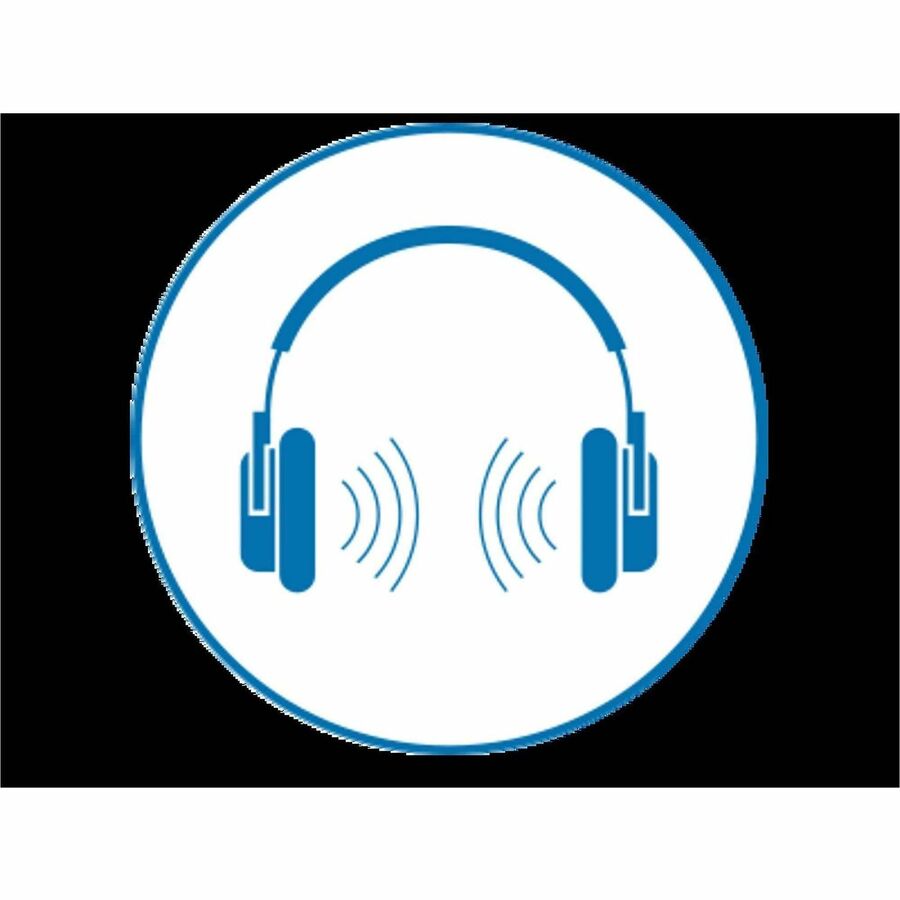Image of Kensington® Headphone,Noise-Canceling,Hi-Fi,w/6' Cord,USB-C,BK