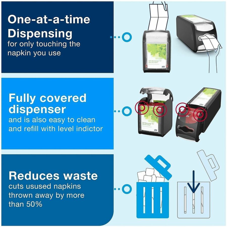 Image of TORK 7232000 Xpressnap Fit Tabletop Napkin Dispenser