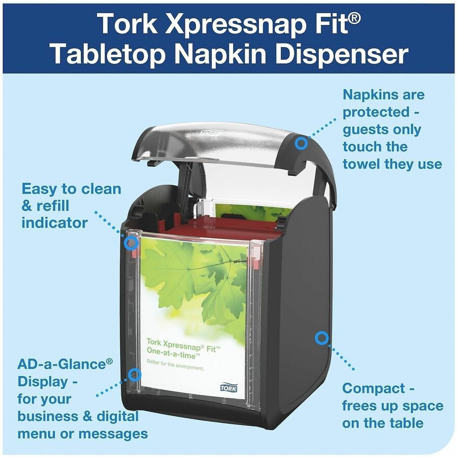 Image of TORK 7232000 Xpressnap Fit Tabletop Napkin Dispenser