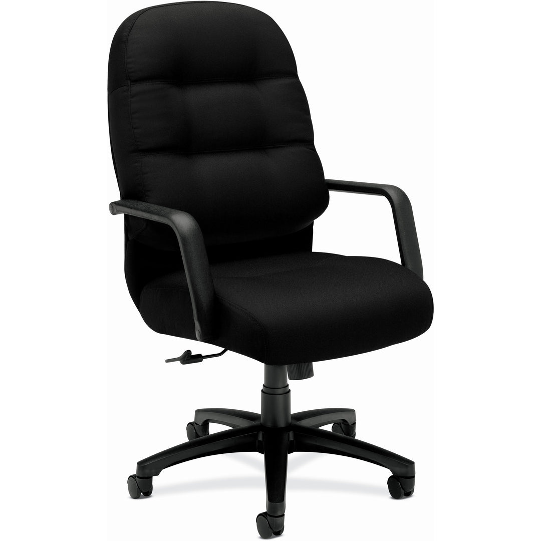 Image of HON® Pillow-Soft 2090 Series Executive High-Back Swivel/tilt Chair, Supports Up To 300 Lb, 17" To 21" Seat Height, Black