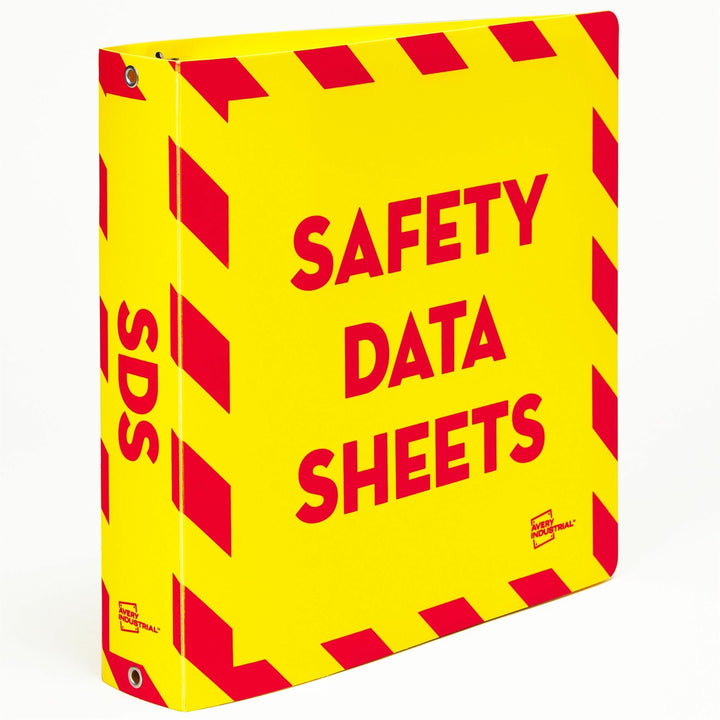Image of Avery® SDS Binder,Poly,w/36"L Chain,1-1/2"/375-Sht Cap,Ltr,YW/RD