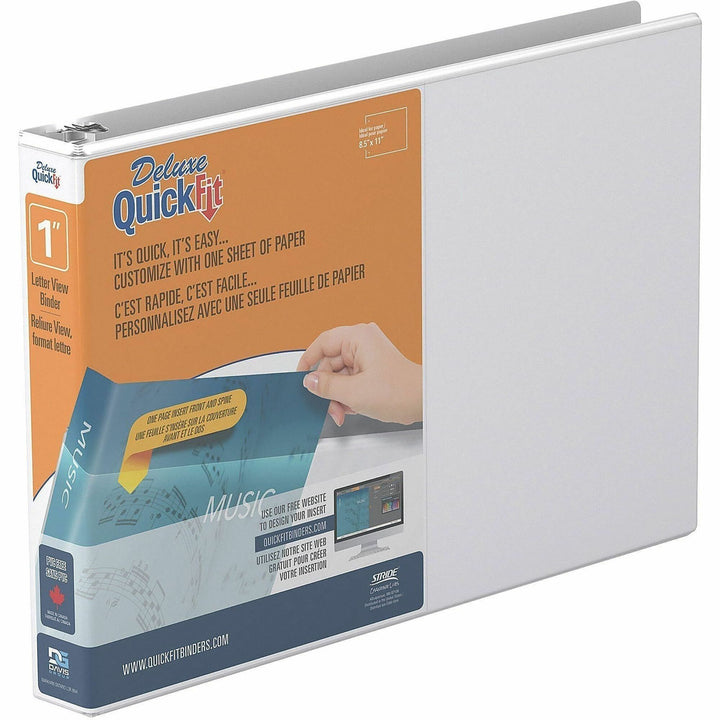 Image of Stride Landscape Binder, 1" Capacity, Round Rings, 8-1/2"x11", WE