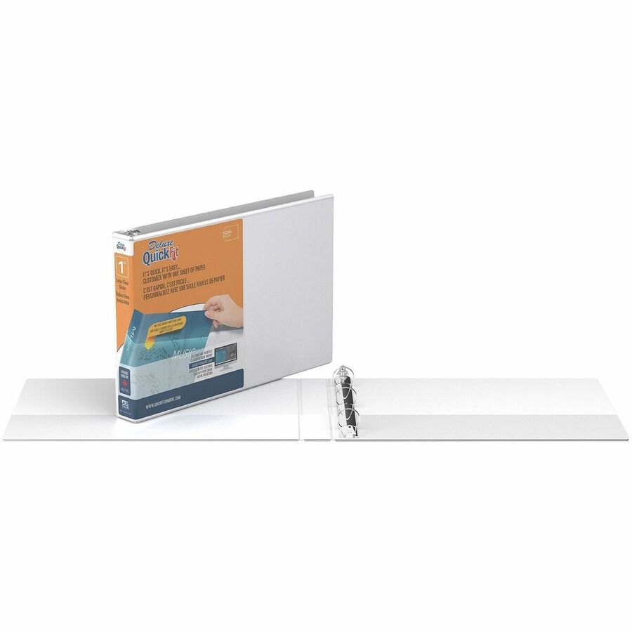 Image of Stride Landscape Binder, 1" Capacity, Round Rings, 8-1/2"x11", WE