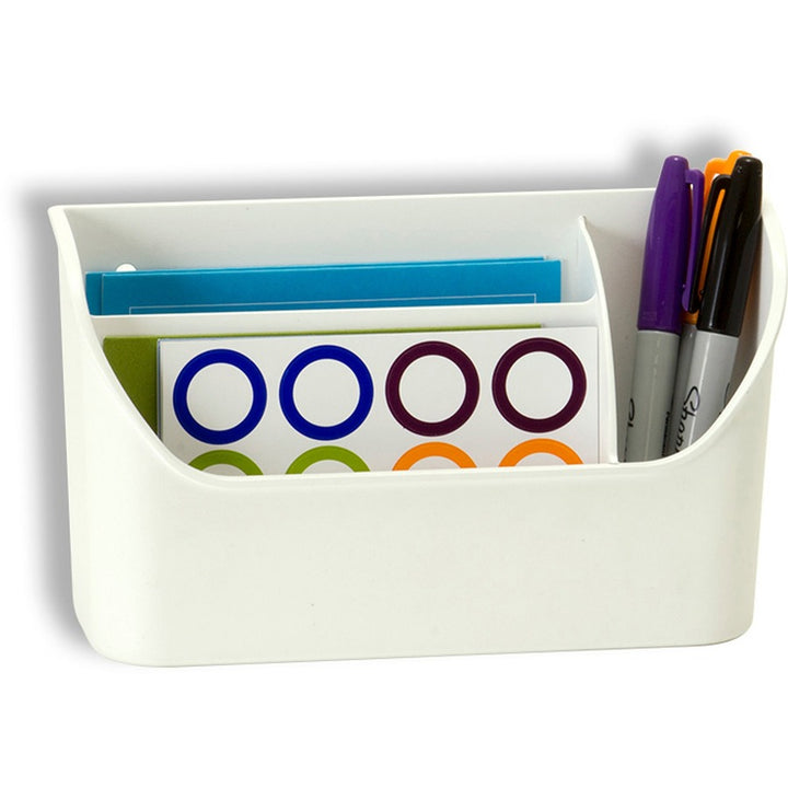 Image of Officemate Organizer, Magnetic, 8"Wx2-1/2"Dx4-3/4"H, White