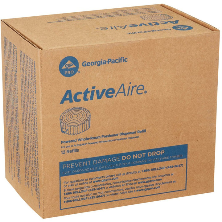 Image of Georgia Pacific® Professional Activeaire Powered Whole-Room Freshener, Coastal Breeze, Gel, Cartridge, 12/carton