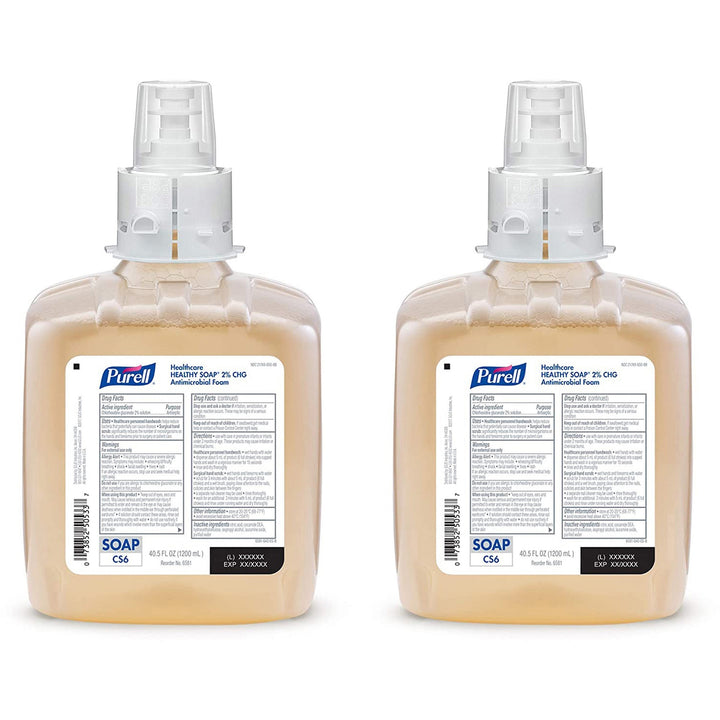 Image of GOJO® Soap,Foam,Antimicrobial,CS6 Dispenser,1200ml,2/CT,BN