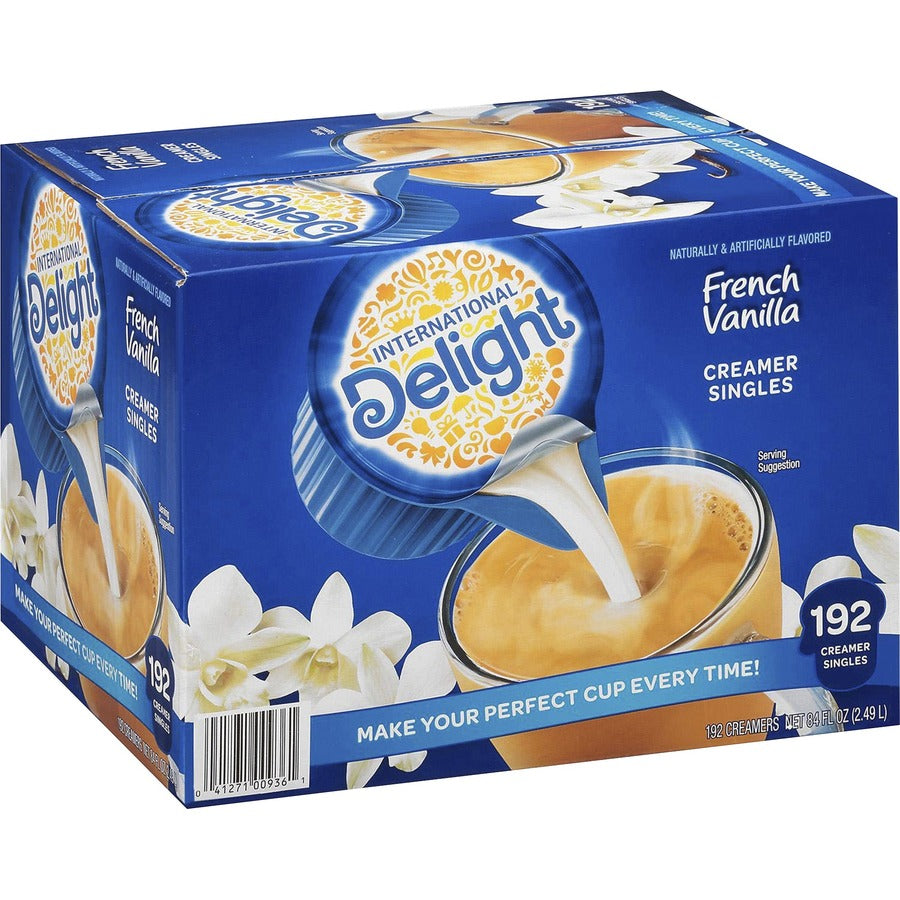 Image of International Delight® Liquid Creamer, French Vanilla, 0.5 fl. oz., 192/CT, Multi