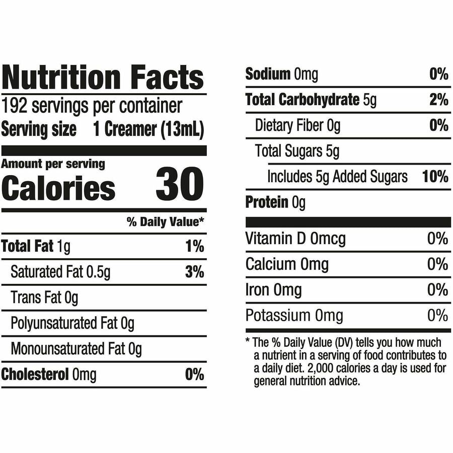 Image of International Delight 101522 Hazelnut Liquid Creamer Singles, Hazelnut Flavor, 0.50 fl oz (15 mL), 192 / Carton
