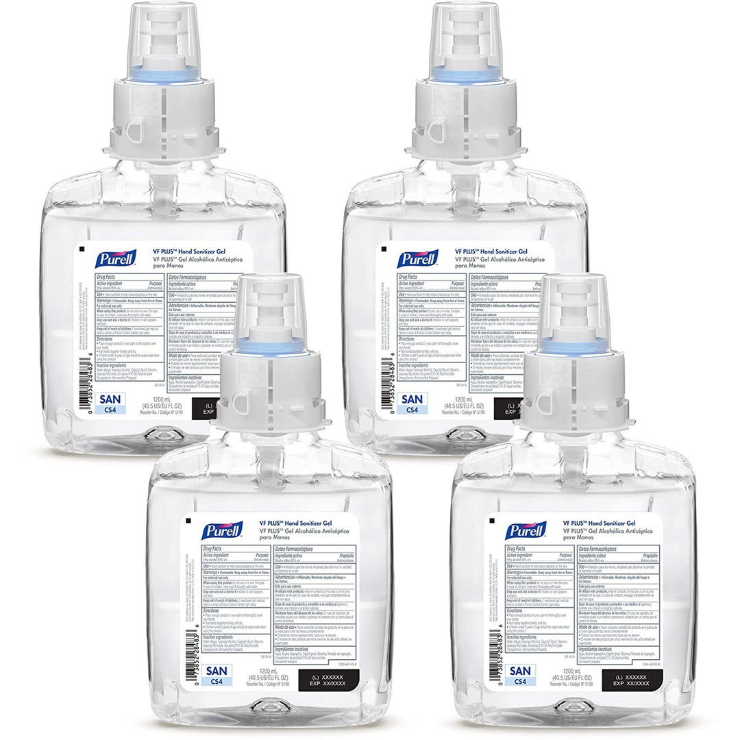 Image of GOJO® Hand Sanitizer,Gel,f/CS4 Manual,VF Plus,1200ml,4/CT,CL