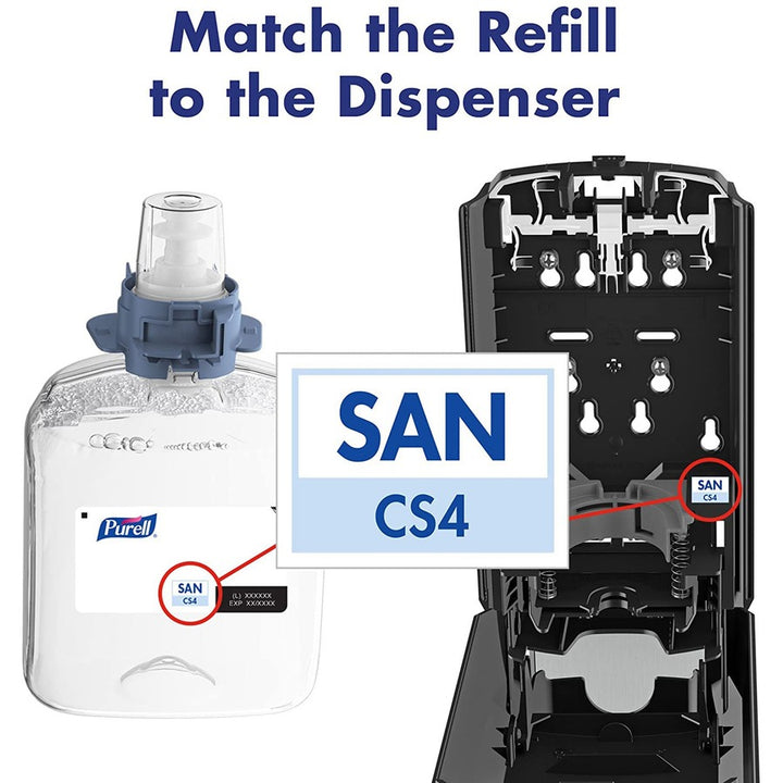 Image of GOJO® Hand Sanitizer,Gel,f/CS4 Manual,VF Plus,1200ml,4/CT,CL