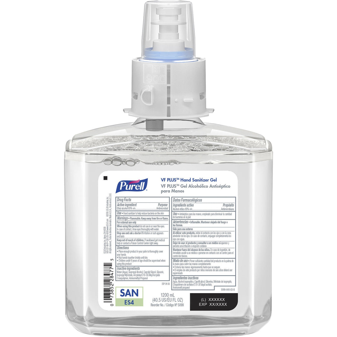Image of GOJO® Hand Sanitizer,Gel,f/ES4 Manual,VF Plus,1200ml,2/CT,CL