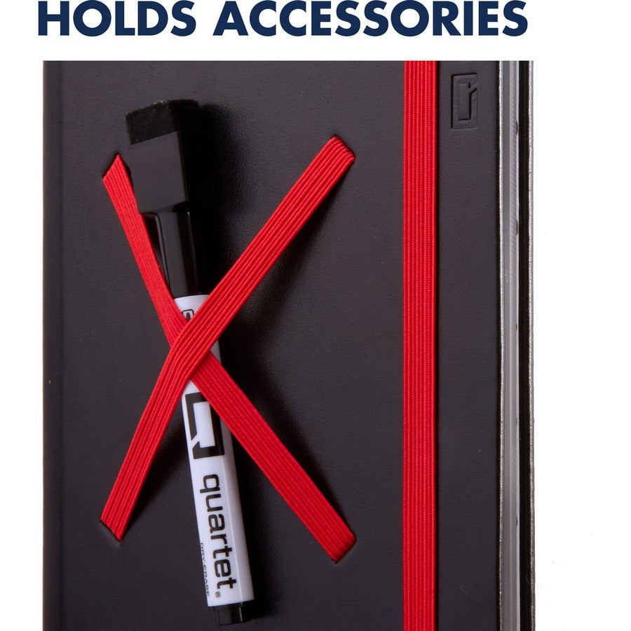 Image of Quartet® Dry-Erase Pad, Glass, Portable, 5"Wx8"H, Black