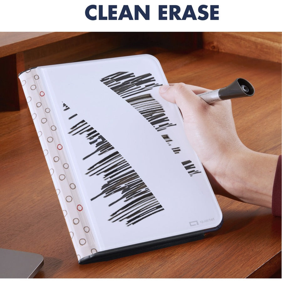Image of Quartet® Dry-Erase Pad, Glass, Portable, 5"Wx8"H, Black