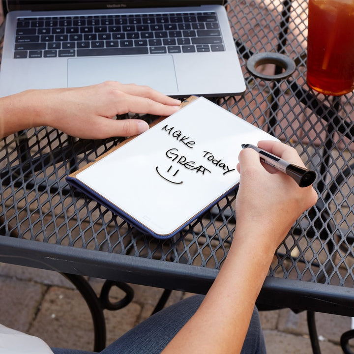 Image of Quartet® Dry-Erase Pad, Glass, Portable, 5"Wx8"H, Black