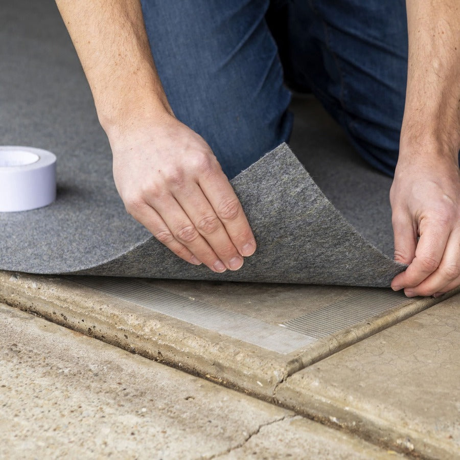 Image of Duck Brand 286372 Indoor/Outdoor Carpet Tape, 25 yd Length x 1.88" Width, White, 1 Roll