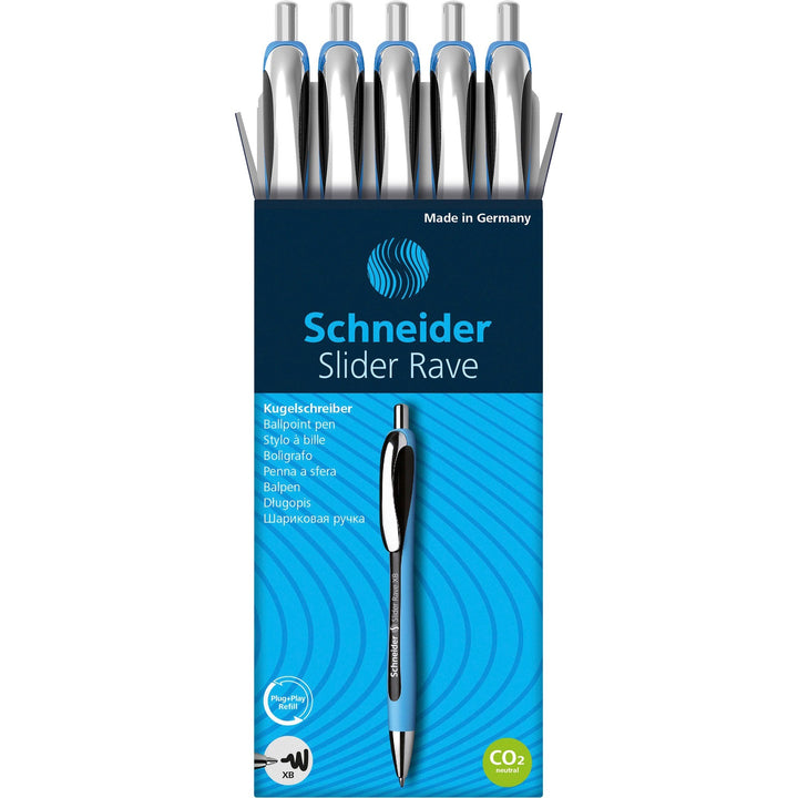 Image of Rediform® Pen, Ballpoint, Rave, 1.4mm Point, 5/PK, Black