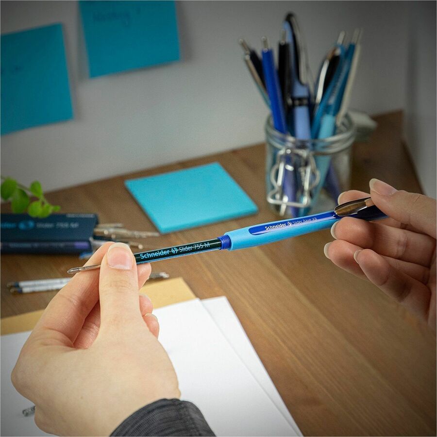 Image of Rediform® Pen, Ballpoint, Rave, 1.4mm Point, 5/PK, Black