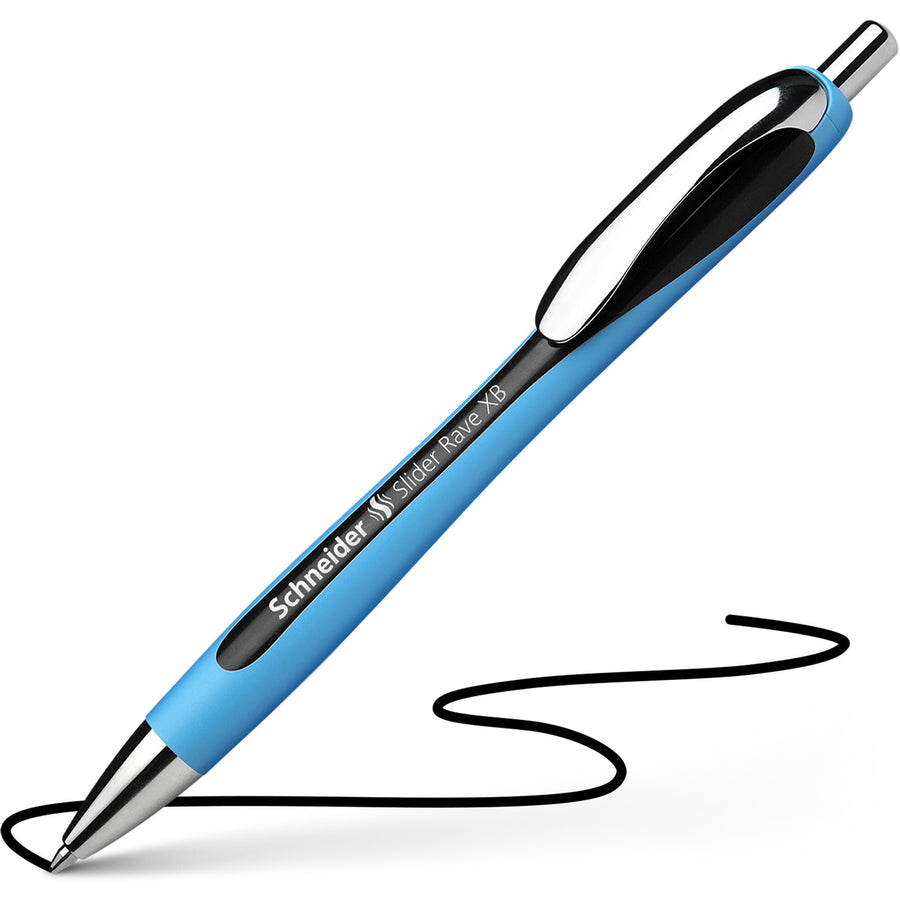 Image of Rediform® Pen, Ballpoint, Rave, 1.4mm Point, 5/PK, Black