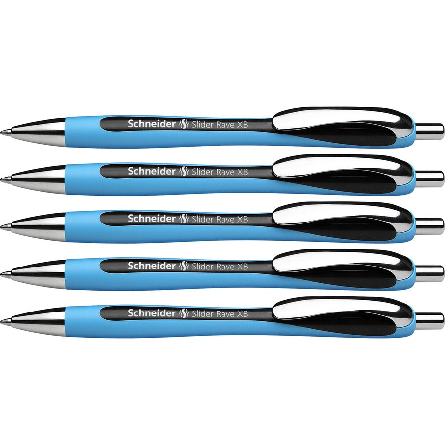 Image of Rediform® Pen, Ballpoint, Rave, 1.4mm Point, 5/PK, Black