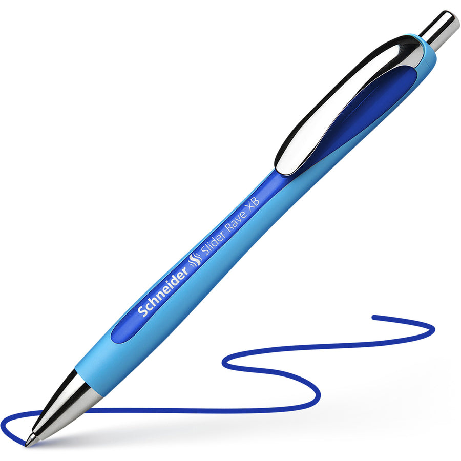 Image of Rediform® Pen, Ballpoint, Rave, 1.4mm Point, 5/PK, Blue