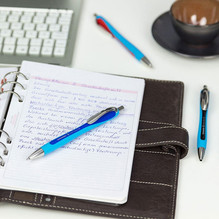 Image of Rediform® Pen, Ballpoint, Rave, 1.4mm Point, 5/PK, Blue