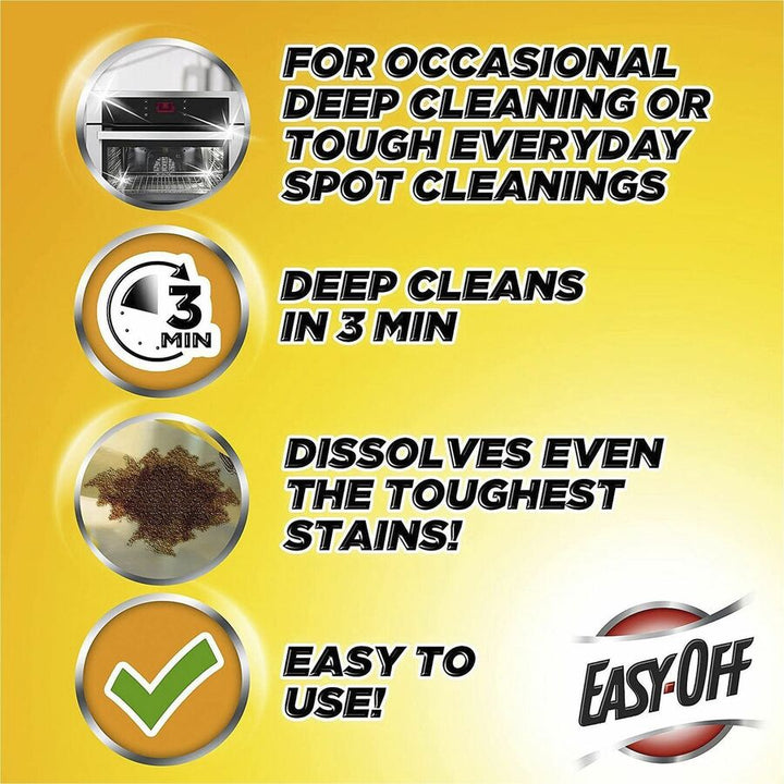 Image of Easy-Off 87979 Heavy Duty Oven Cleaner, Ready-To-Use, 14.5 fl oz (0.5 quart), Floral, Fresh Scent, Heavy Duty, Bleach-free, White, 12 / Carton
