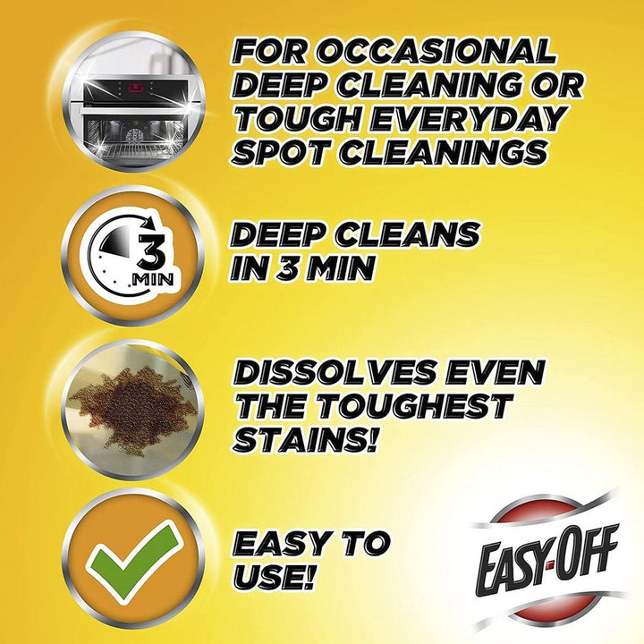 Image of Easy-Off 87979 Heavy Duty Oven Cleaner, Ready-To-Use, 14.5 fl oz (0.5 quart), Floral, Fresh Scent, Heavy Duty, Bleach-free, White, 12 / Carton
