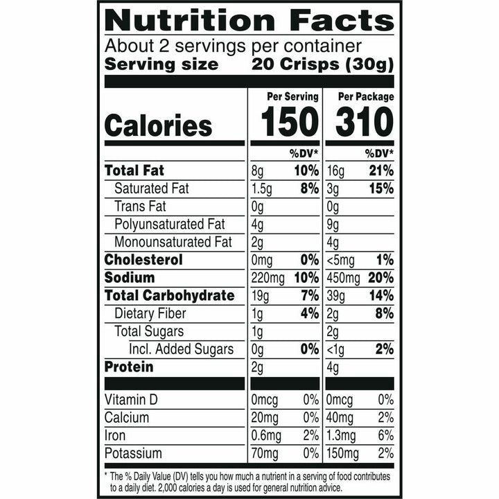 Image of Sunshine® Cheez-It Snap'd Crackers, Cheddar Sour Cream And Onion, 2.2 Oz Pouch, 6/pack