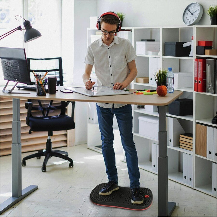 Image of Floortex® AFS-TEX Active Balance Board, 14 x 20 x 2.5, Black