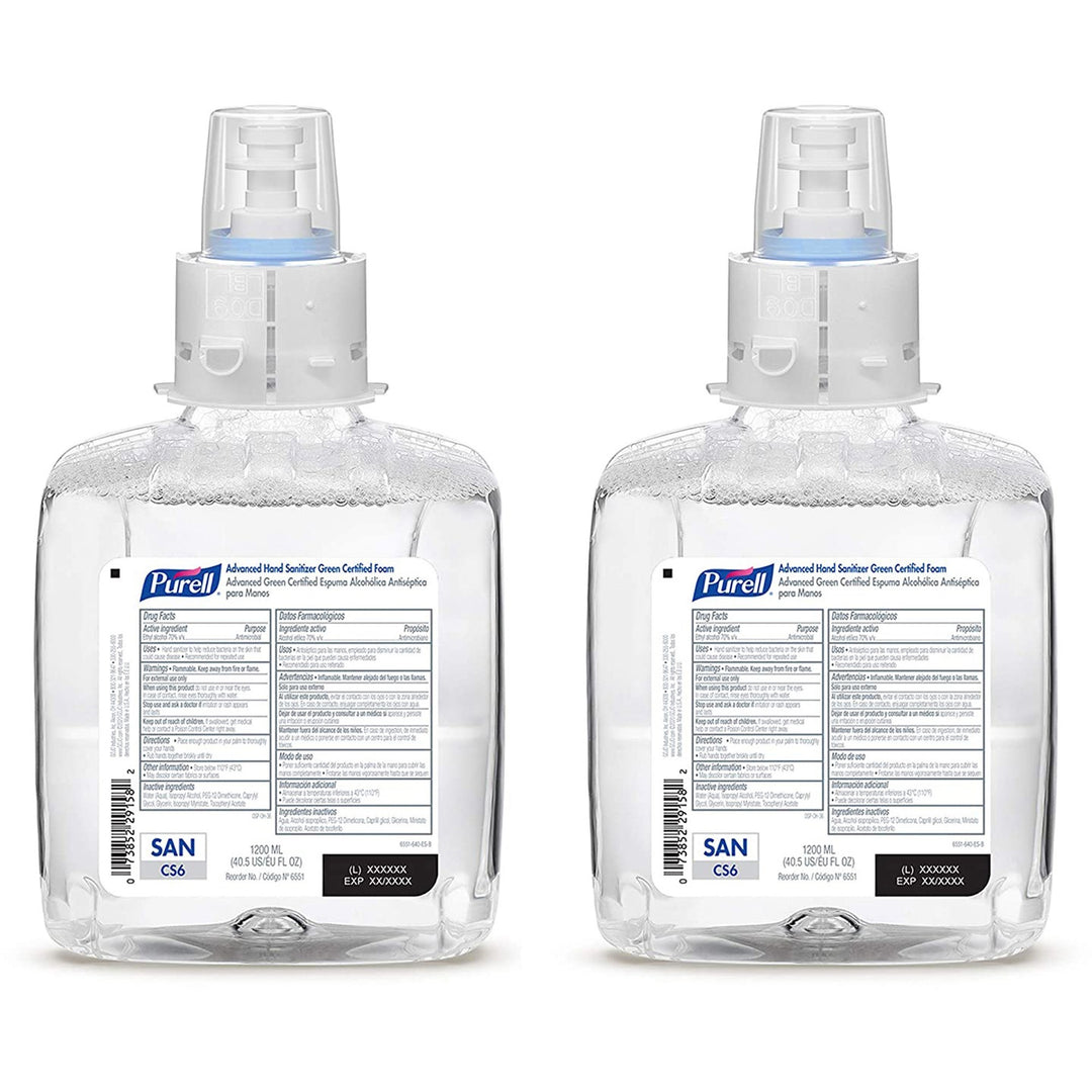 Image of GOJO® Hand Sanitizer,Foam,f/CS6 Touch-free Dispenser,2/CT,CL