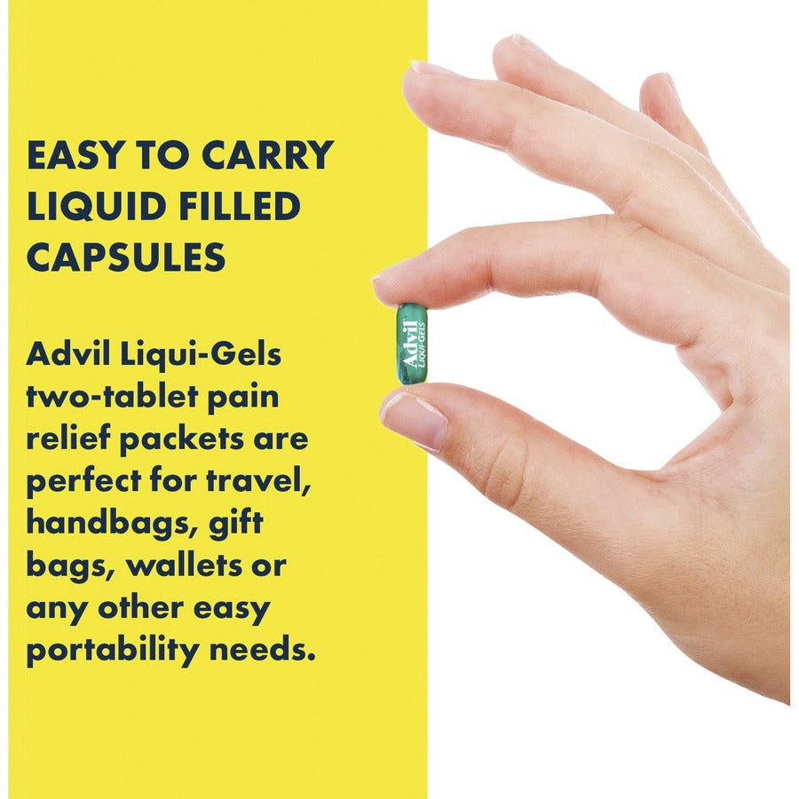 Image of Advil 16902 Liqui-Gels, For Pain, Headache, Backache, Menstrual Cramp, Joint Pain, Fever, 50/Box, 1 Each