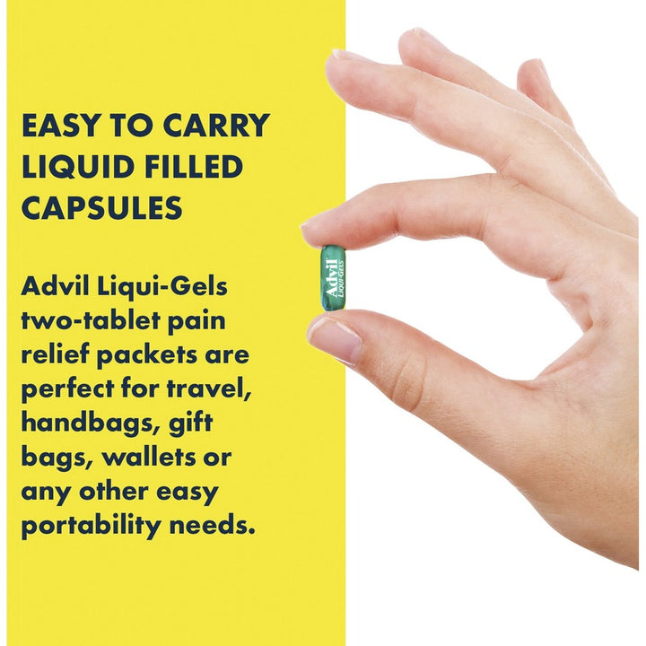 Image of Advil 16902 Liqui-Gels, For Pain, Headache, Backache, Menstrual Cramp, Joint Pain, Fever, 50/Box, 1 Each