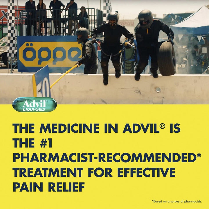 Image of Advil 16902 Liqui-Gels, For Pain, Headache, Backache, Menstrual Cramp, Joint Pain, Fever, 50/Box, 1 Each
