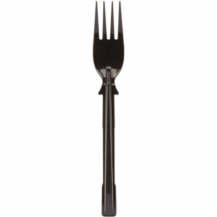 Image of SmartStock DUSSPF5 Fork, Fork, 40 x Fork, Disposable, Black, 24 / Carton
