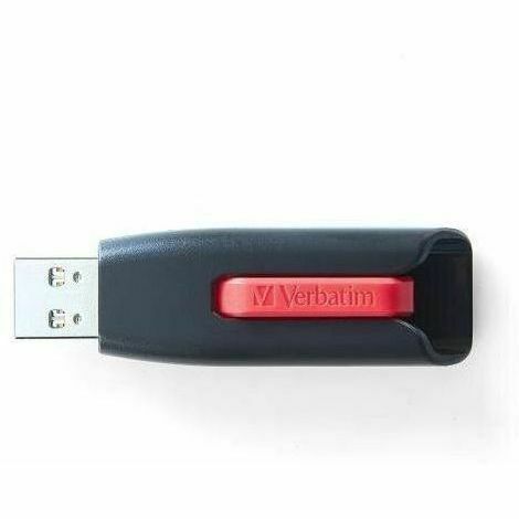 Image of Verbatim® Flash Drive, USB 3.0, V3, Store 'n' Go, 64GB,2/PK,RD/BE